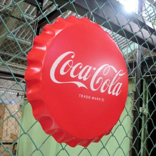 コカコーラ 看板 ボトルキャップ ブリキ看板 コカコーラ グッズ インテリア雑貨 アメリカン雑貨 壁掛け 壁装飾品 インテリア ガレージ ダイナー おしゃれ レトロ | Coca Cola | 03