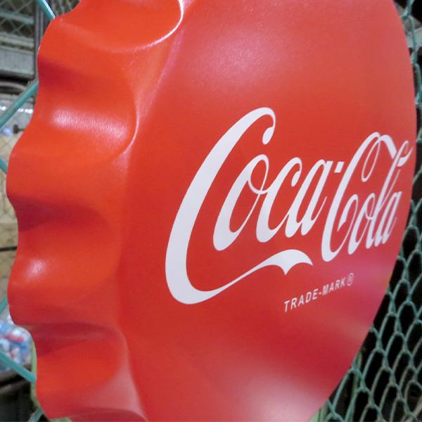 コカコーラ 看板 ボトルキャップ ブリキ看板 コカコーラ グッズ インテリア雑貨 アメリカン雑貨 壁掛け 壁装飾品 インテリア ガレージ ダイナー おしゃれ レトロ | Coca Cola | 05