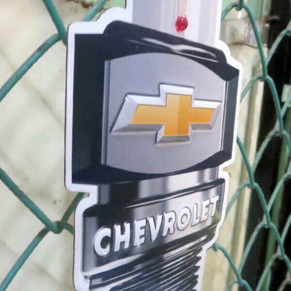 シボレー 温度計 アナログ 車 CHEVROLET メタル サーモメーター