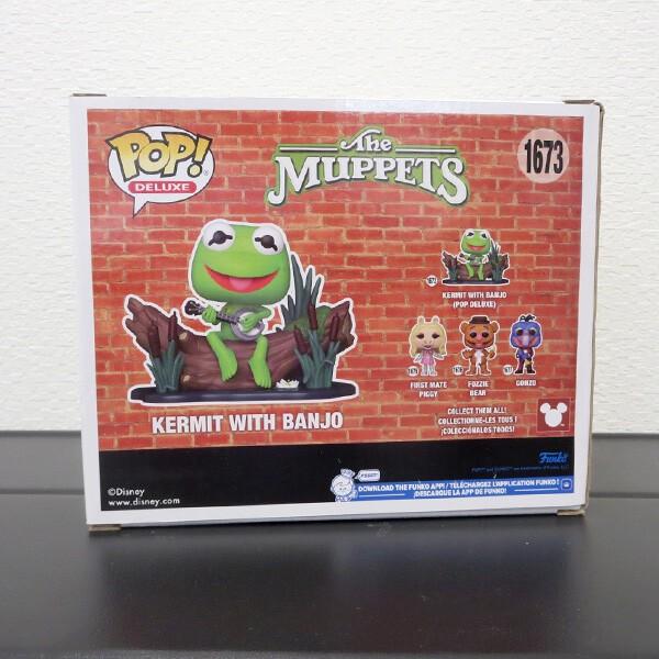 ファンコポップ マペット カーミット バンジョー フィギュア アメトイ アメリカン雑貨 FUNKO POP! DELUXE VINYLE FIGURE The Muppets Kermit with Banjo カエルの画像