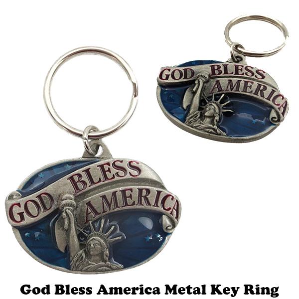 自由の女神 メタル キーホルダー アメリカン雑貨 God Bless America