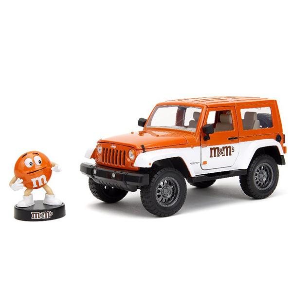 Jada エムアンドエム ミニカー 1/24 ジープ ラングラー フィギュア