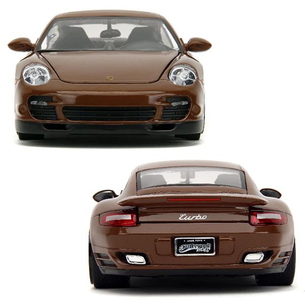 エムアンドエム ミニカー 1/24 ポルシェ ブラウン フィギュア 付き アメ車 M&M'S 2007 PORSCHE 911 TURBO w/ BROWN FIGURE エムアンドエム雑貨｜funandfunny｜07