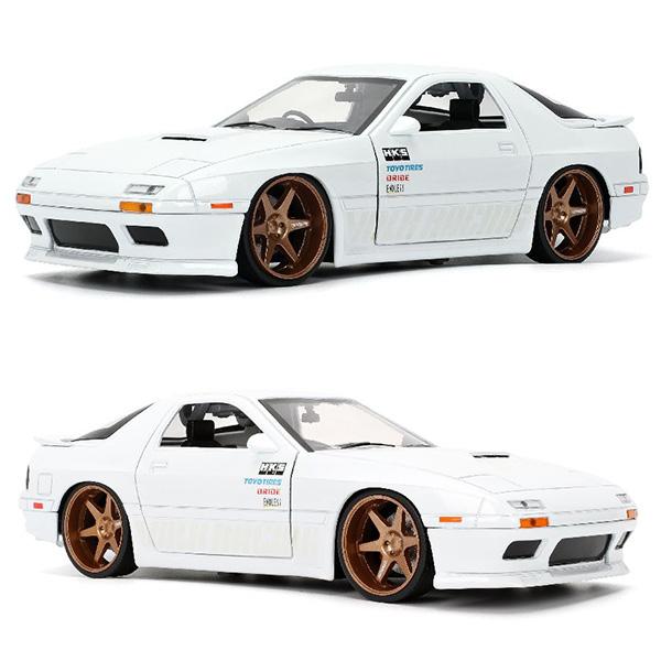 Jada ミニカー 日本車 マツダ RX-7 ホワイト ダイキャストカー