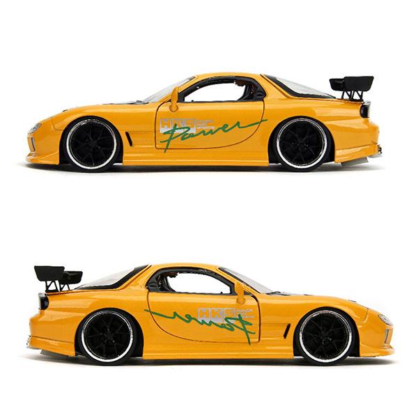 Jada ミニカー 日本車 マツダ RX-7 イエロー ダイキャストカー