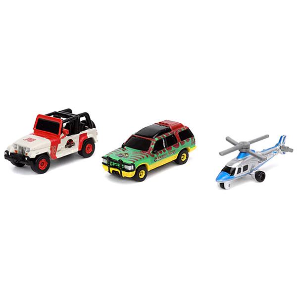 Jada ジュラシックワールド ミニカー nano 3台 セット JADATOYS Nano