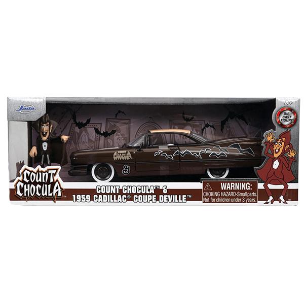 ジェネラルミルズ ミニカー カウント・チョキュラ フィギュア 付き JADATOYS 1/24 GENERAL MILLS 1959 CADILLAC COUPE DEVILLE w/ COUNT CHOCULA 車｜funandfunny｜02