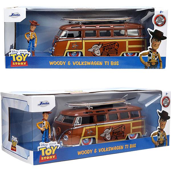 Jada トイストーリー ミニカー 1/24 ウッディ フィギュア 付き 車