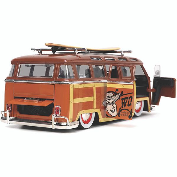 未開封 Jada トイストーリー VWバス Jada トイストーリー ミニカー 1/24 ウッディ フィギュア 付き 車