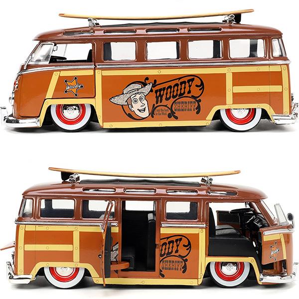 Jada トイストーリー ミニカー 1/24 ウッディ フィギュア 付き 車