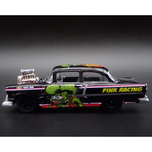 JOHNNY LIGHTNING ミニカー 1/64 ラットフィンク シボレー 1955