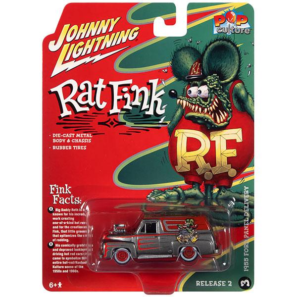 ラットフィンク1匹 JOHNNY LIGHTNING ラットフィンク ミニカー 1/64 Rat Fink 1955