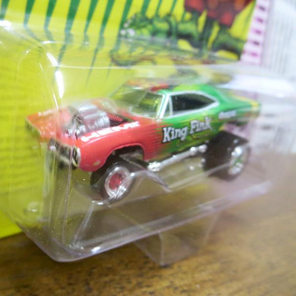 ラットフィンク ミニカー 1/64 JOHNNY LIGHTNING Rat Fink 1970 Dodge Super Bee w/ Zinger Body ダイキャストカー ラットフィンク グッズ ダッジ アメトイ｜funandfunny｜05