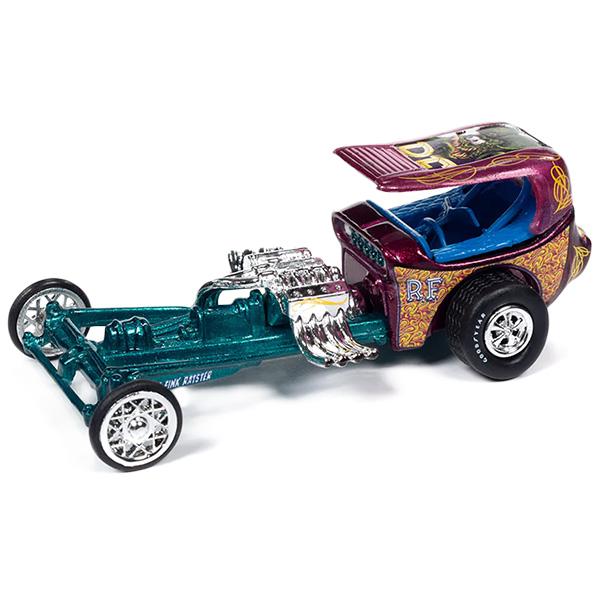 ラットフィンク ミニカー アメ車 Johnny Lightning 1/64 Rat Fink Rat Fink Custom Dragster ラットフィンク グッズ ダイキャストカー ジョニーライトニング｜funandfunny｜03