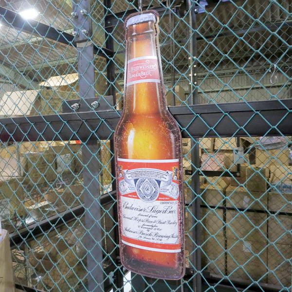 バドワイザー ビール ブリキ看板 大型 アメリカン 看板 ガレージ アメリカン雑貨 メタルサイン サインプレート インテリア レトロ ビール グッズ おしゃれ_6