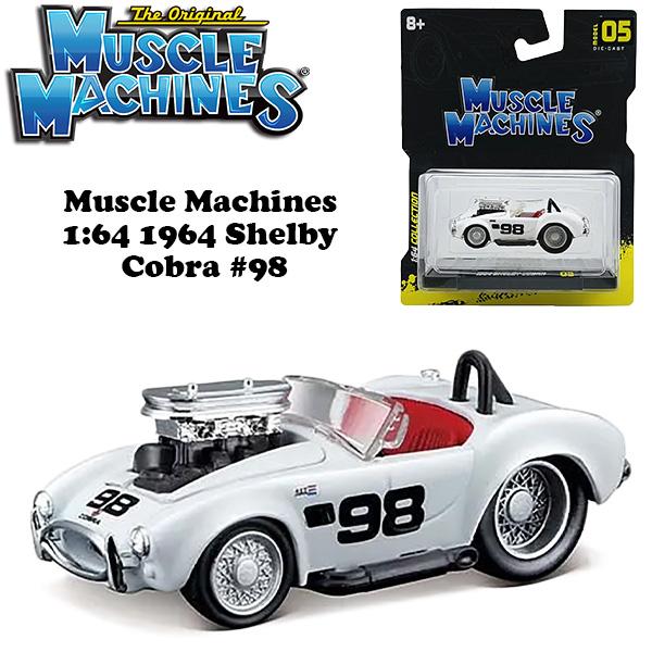 マイスト マッスルマシン ミニカー 1/64 シェルビー コブラ Muscle