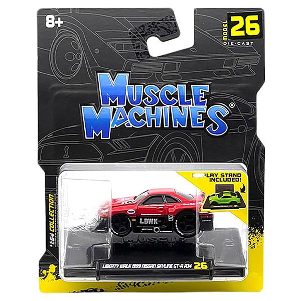 マイスト マッスルマシン ミニカー 1/64 日産 GTR R34 Muscle Machines