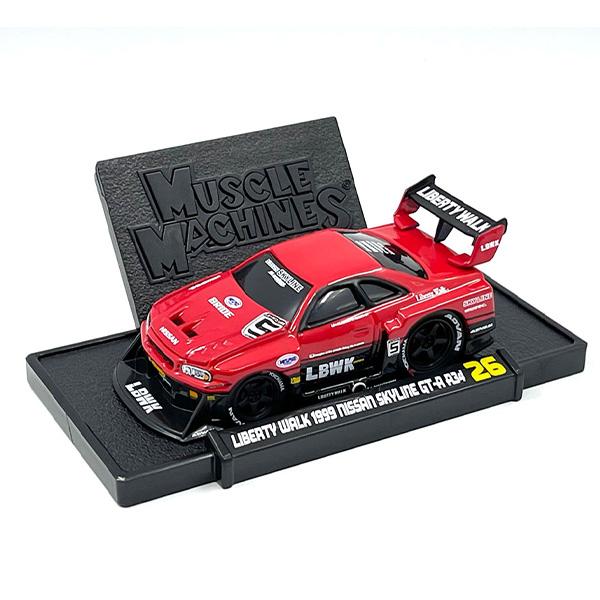 マイスト マッスルマシン ミニカー 1/64 日産 GTR R34 Muscle Machines