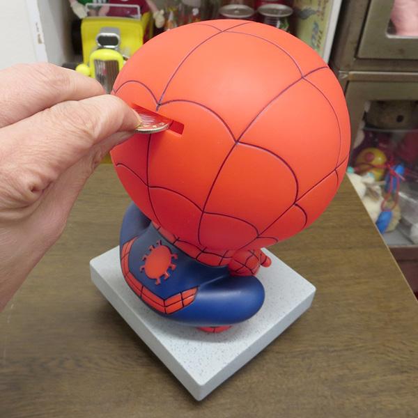 MARVEL スパイダーマン フィギュア バンク マーベル 貯金箱