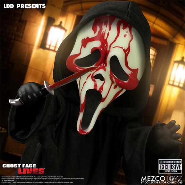 MEZCO ゴーストフェイス フィギュア 蓄光 高さ26cm GHOST FACE LIVES