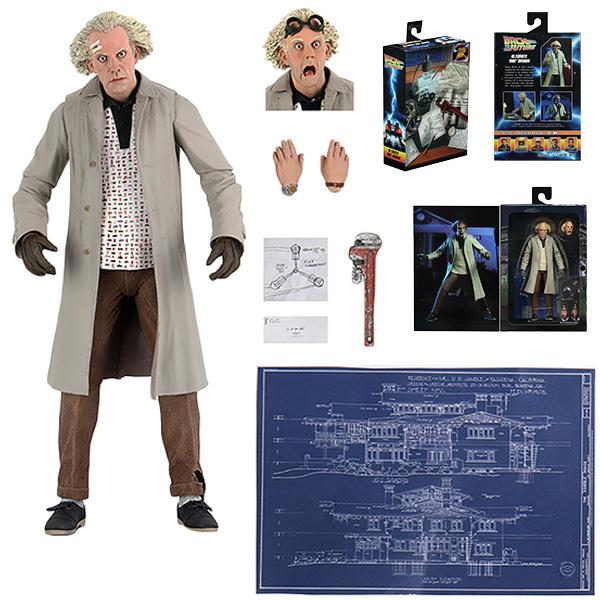 新品　ネカ　バック・トゥ・ザ・フューチャー　フィギュア　ドク NECA（ネカ） バックトゥザフューチャー 7inch アクションフィギュア