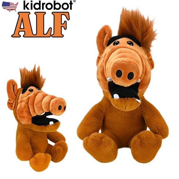 ALF ぬいぐるみ 人形 Kidrobot（キッドロボット） アルフ ぬいぐるみ ALF 高さ24cm PHUNNY