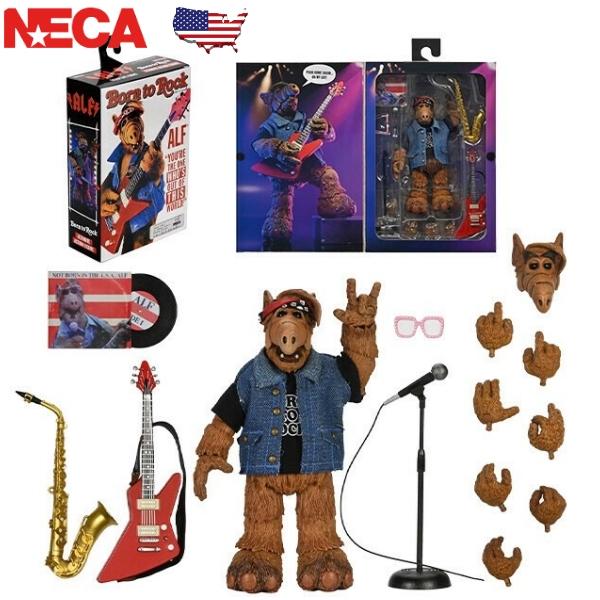 【新品未使用・アメリカ購入品】 NECA ネカ ALF（アルフ） NECA（ネカ） アルフ ALF 7インチ アクションフィギュア Born to Rock