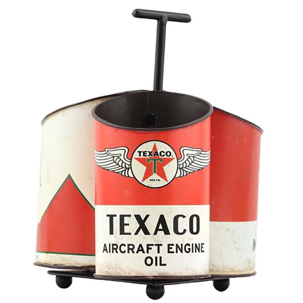 テキサコ オイル缶小物入れ TEXACO OIL CAN キャディー W180/D180