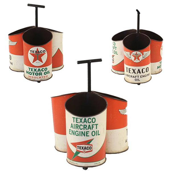 テキサコ オイル缶小物入れ TEXACO OIL CAN キャディー W180/D180