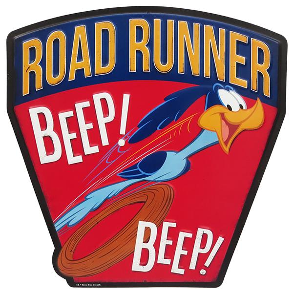 ロードランナー エンボス メタルサイン ROAD RUNNER Beep! Beep