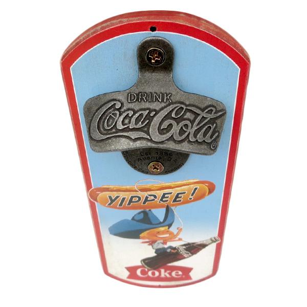 Coca Cola コカコーラ グッズ 栓抜き ボトルオープナー COKE YIPPEE ! レトロ コカ・コーラ coca cola コカ ...