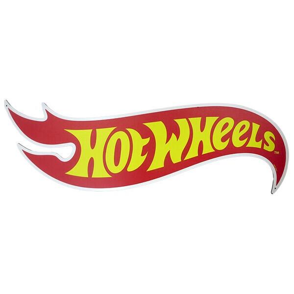 ホットウィール ブリキ看板 ガレージ Mattel Hot Wheels ロゴ