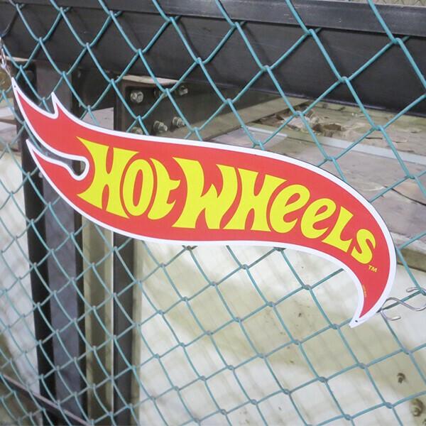 ホットウィール ブリキ看板 ガレージ Mattel Hot Wheels ロゴ