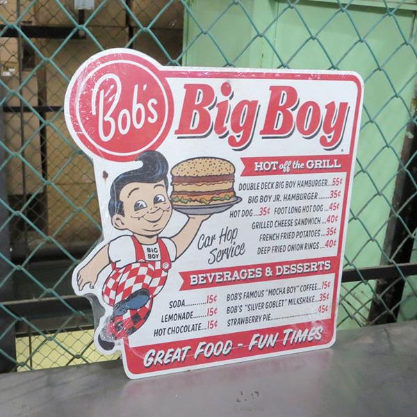 ビッグボーイ ブリキ看板 アメリカン 大型 アメリカン雑貨 レトロ BIG