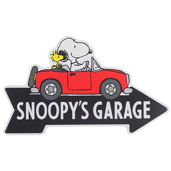 SNOOPY（スヌーピー） ブリキ看板 キャラクター グッズ ダイカット 