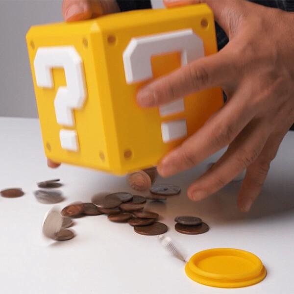PALADONE スーパーマリオ 貯金箱 ?ブロック マネーボックス コイン