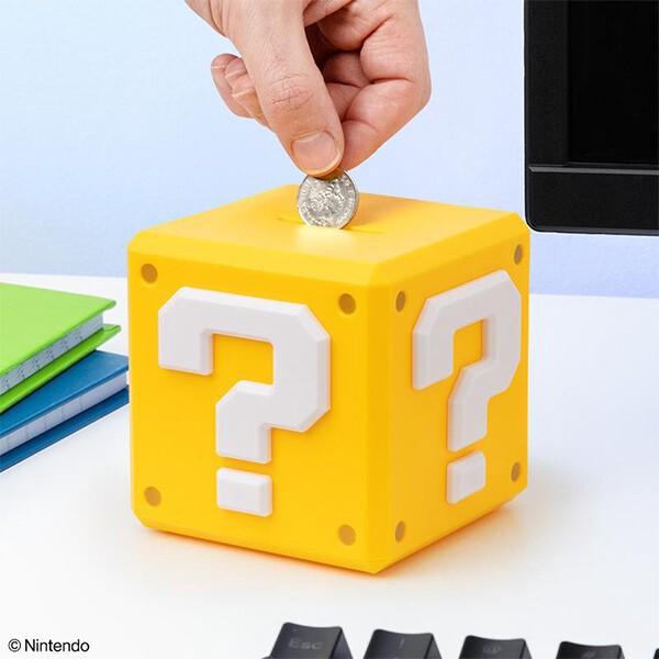 PALADONE スーパーマリオ 貯金箱 ?ブロック マネーボックス コイン