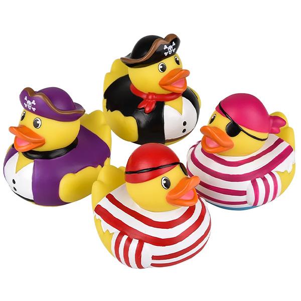 ラバーダック 4個セット ラバーダッキー 4個セット 海賊 ダッキー アヒル ソフビ人形