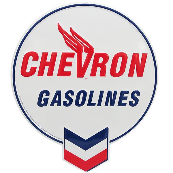 アメリカ製BIG ダイカット エンボス メタル サイン CHEVRON LOGO