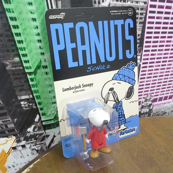 SNOOPY（スヌーピー） フィギュア super7 ピーナッツ LUMBERJACK