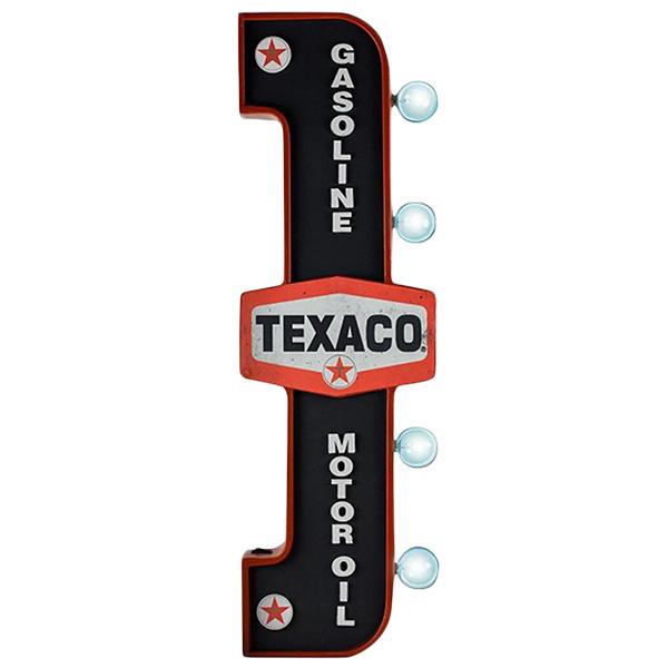 テキサコ 電飾看板 マーキーLEDサインライト TEXACO レトロ 両面タイプ
