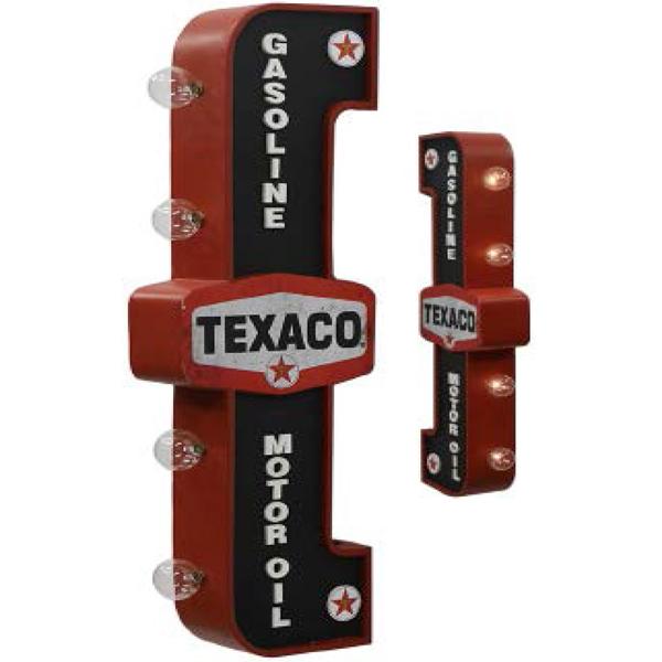 テキサコ 電飾看板 マーキーLEDサインライト TEXACO レトロ 両面タイプ