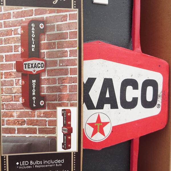 テキサコ 電飾看板 マーキーLEDサインライト TEXACO レトロ 両面タイプ