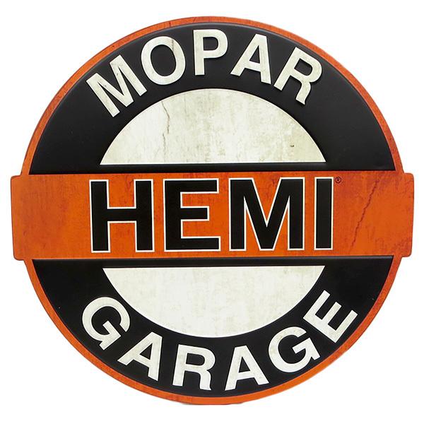 モパー ブリキ看板 ダイカット エンボス メタルサイン MOPAR HEMI GARAGE アメリカン 壁掛け 壁装飾品 ガレージ アメリカ雑貨｜funandfunny｜02