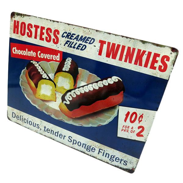 ホステス トゥインキー ブリキ看板 メタルサイン Hostess Ding