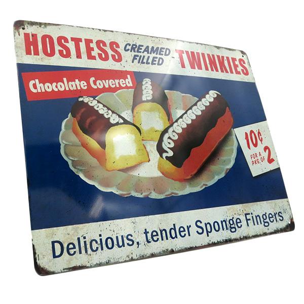 ホステス トゥインキー ブリキ看板 メタルサイン Hostess Ding