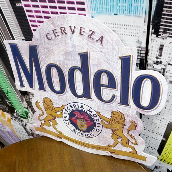 モデロビール ブリキ看板 ダイカットエンボスメタルサイン Modelo Seal