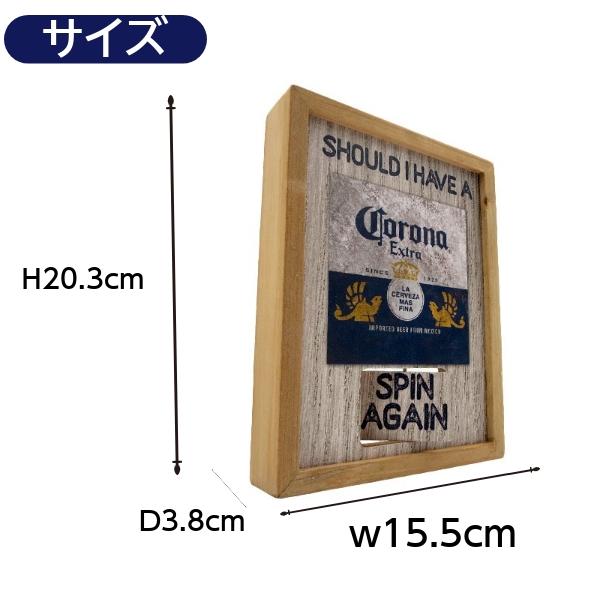 コロナビール グッズ 木製 デスクトップ スピナー サイン CORONA EXTRA