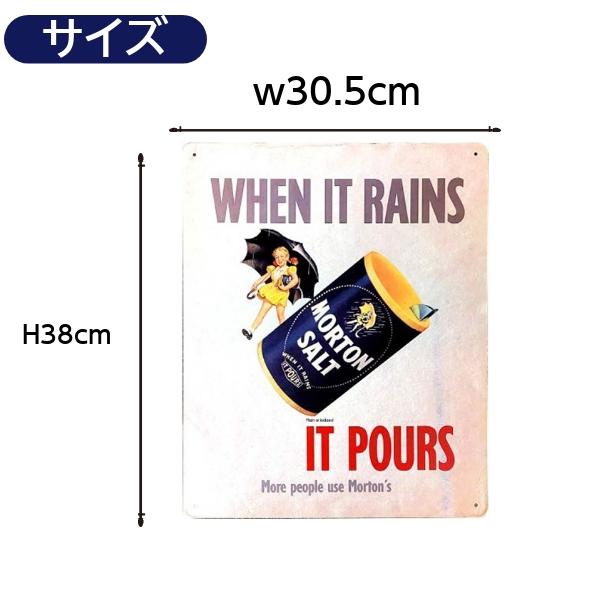 モートンソルト ブリキ看板 アメリカン雑貨 メタルサイン MORTON SALT