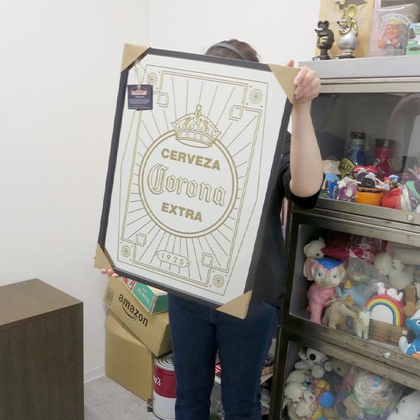 コロナ パブミラー Corona アンティーク 看板 アメリカン雑貨